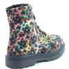 HEAVENLY FEET WOMENS ZIP LACE ANKLE BOOT - AUTUMN GOLD VELOUR